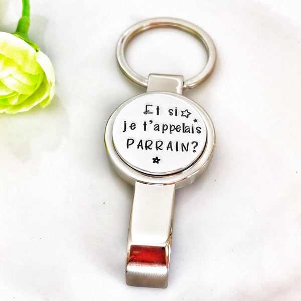 Godfather Request Gift, Bottle Opener 'What if I called you godfather?'