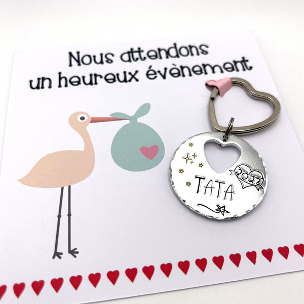 Auntie Gifts, Auntie Keychain, Auntie Announcement, Future Auntie, Pregnancy Announcement, Auntie Announcement