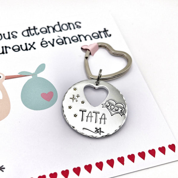 Auntie Gifts, Auntie Keychain, Auntie Announcement, Future Auntie, Pregnancy Announcement, Auntie Announcement