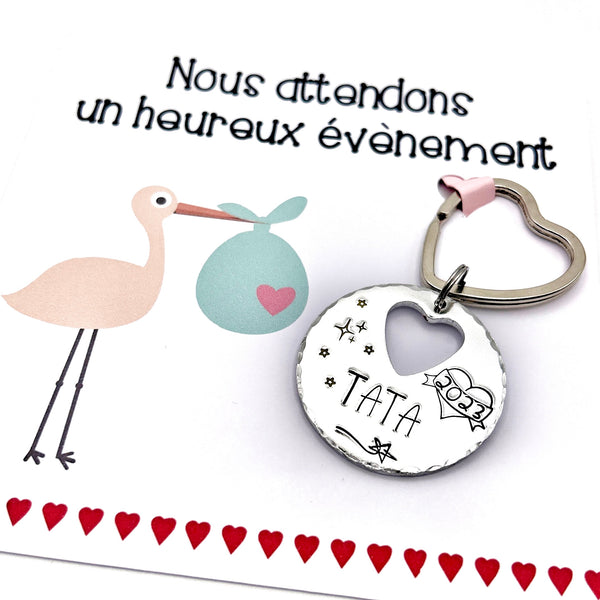 Auntie Gifts, Auntie Keychain, Auntie Announcement, Future Auntie, Pregnancy Announcement, Auntie Announcement