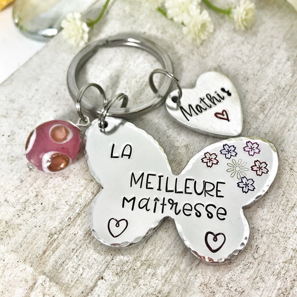 Porte Clé Papillon 'La Meilleure Maîtresse'