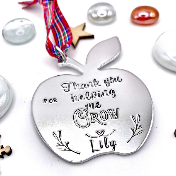 Christmas Decoration Teacher, Thank you for helping me Grow