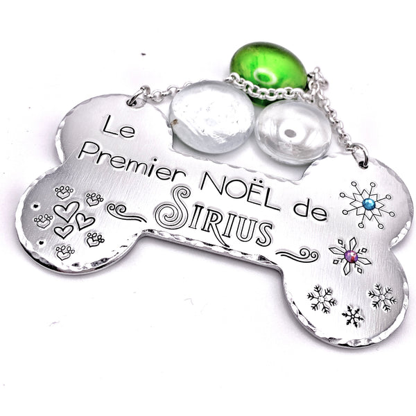 Boule de Noël Personnalisée Chien , Déco de Noël Chien, Cadeau Chien Noël, Boule Sapin Chien