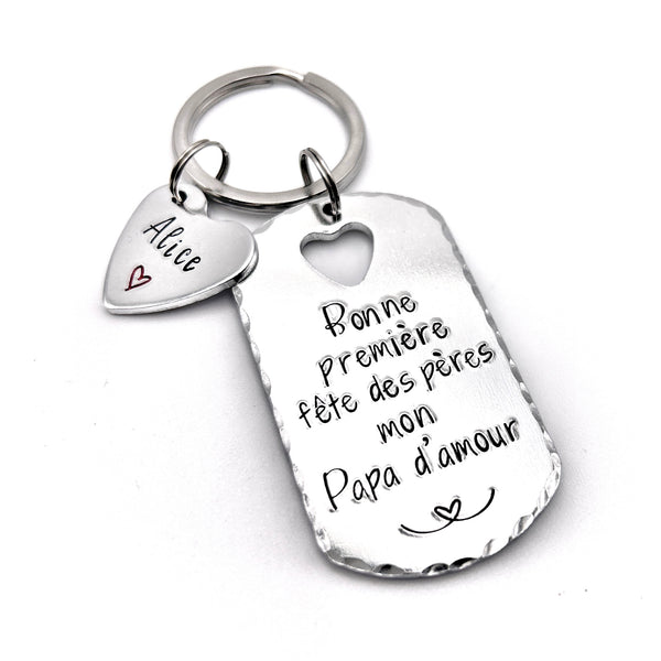 Gift for Dad, First Father's Day, Engraved Keychain for Dad, Gift for Dad, First Father's Day