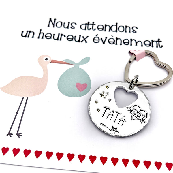 Auntie Gifts, Auntie Keychain, Auntie Announcement, Future Auntie, Pregnancy Announcement, Auntie Announcement