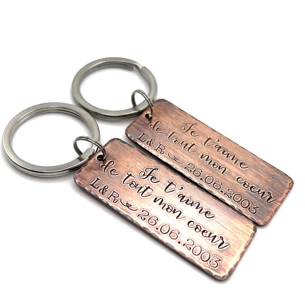 Couples Spouse Keychain, Valentine's Day Keychain