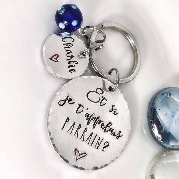 'What if I called you godfather' key ring