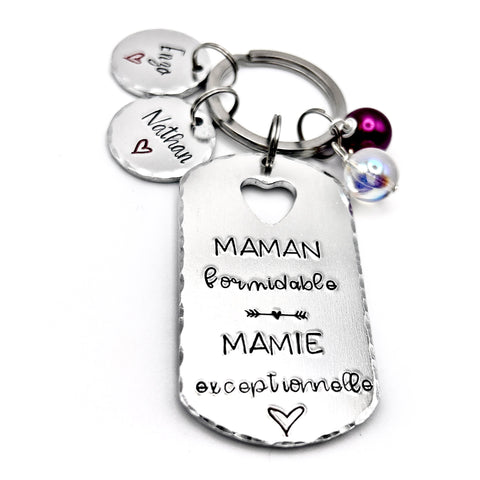 Mamie Formidable Mamie Exceptionnelle Porte Clef