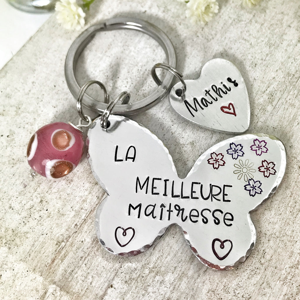 Porte Clé Papillon 'La Meilleure Maîtresse'