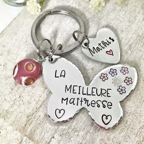Porte Clé Papillon 'La Meilleure Maîtresse'