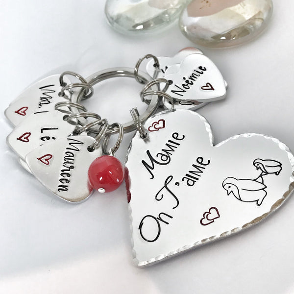 Mom We Love You Keychain