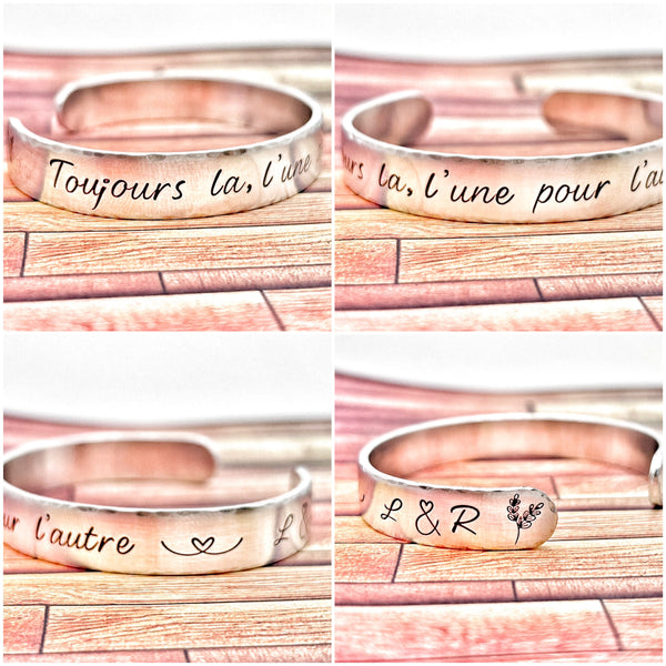 Bracelet Amie, Toujours là, l'une pour l'autre