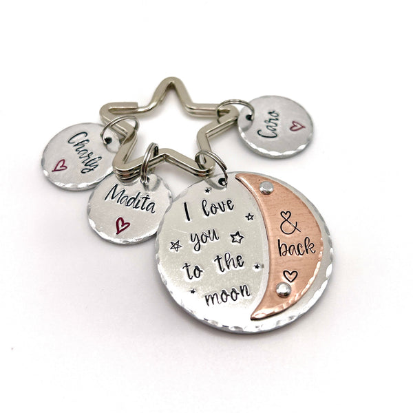 I Love You to the Moon &amp; Back Keychain