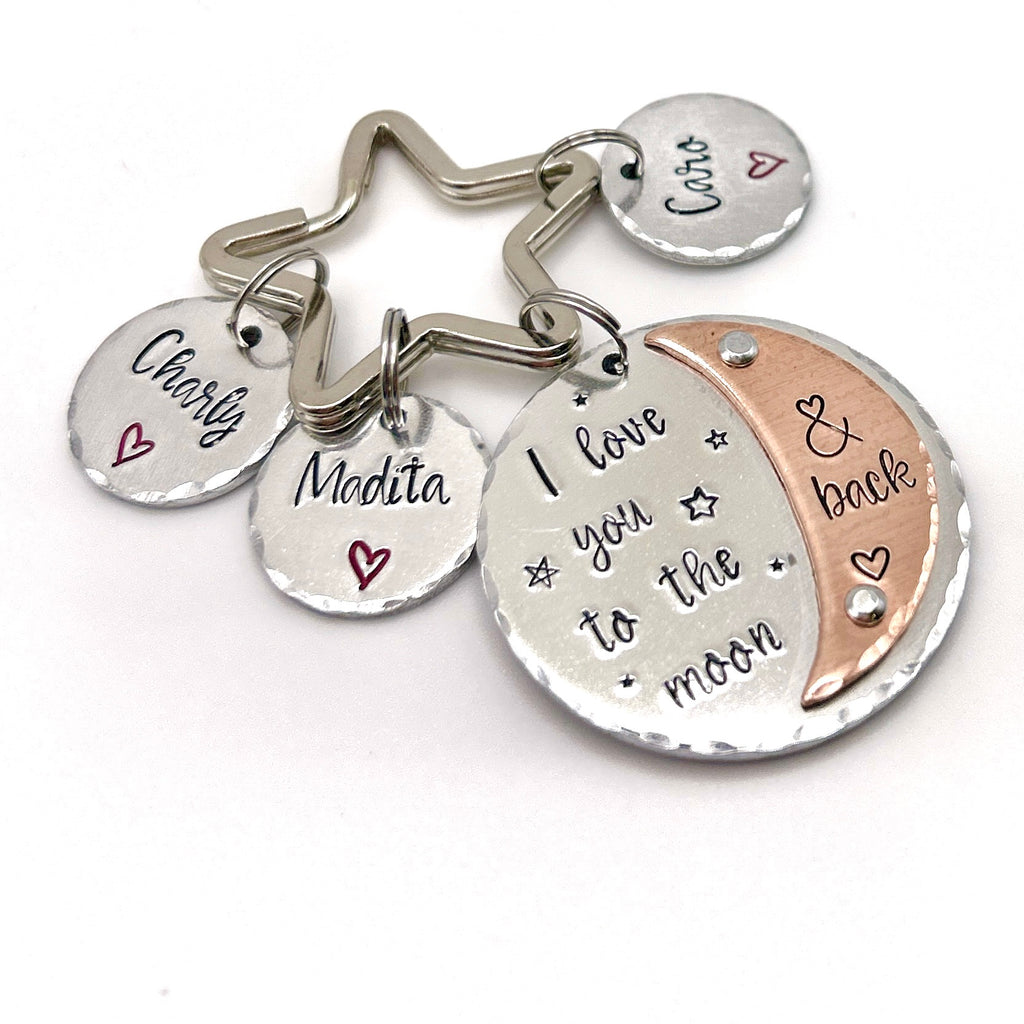 I Love You to the Moon &amp; Back Keychain