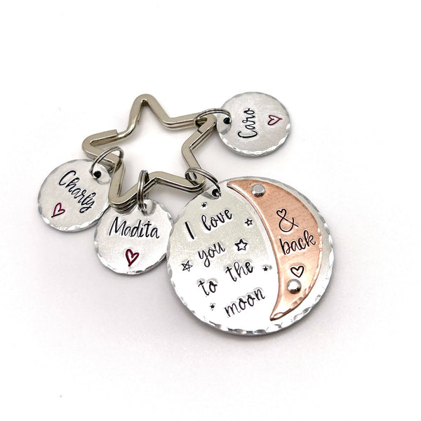 I Love You to the Moon &amp; Back Keychain