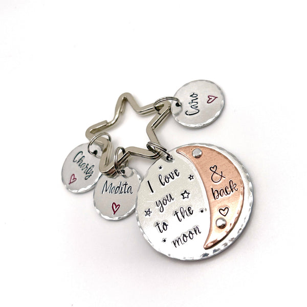 I Love You to the Moon &amp; Back Keychain
