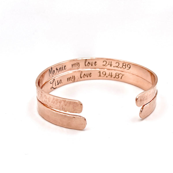 Bracelet Personnalisé en Cuivre, Bracelet Femme Cuivre
