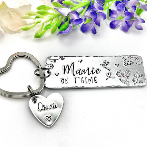 Porte Clé Mamie On T'aime
