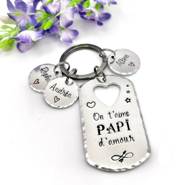 'Papi D'Amour' Keyring
