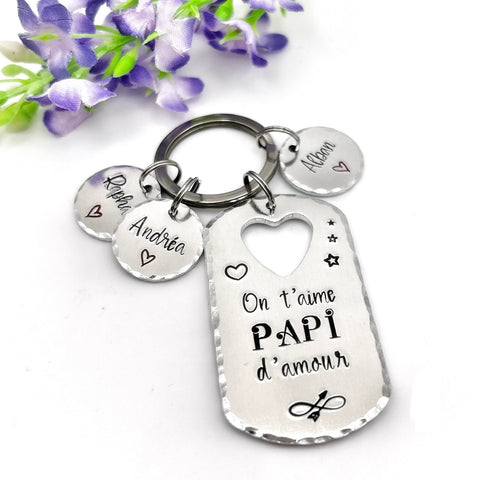 'Papi D'Amour' Keyring