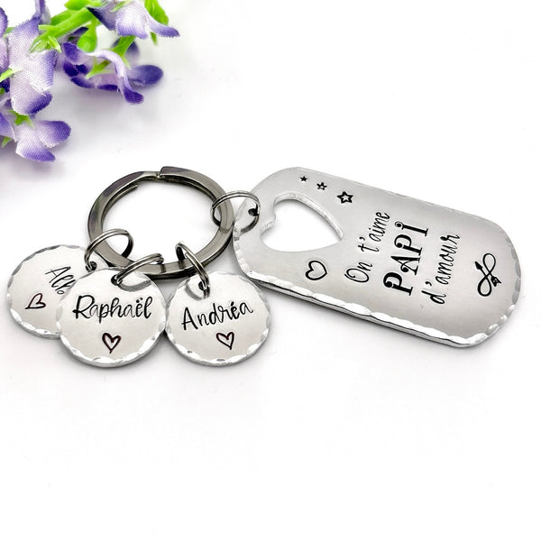 'Papi D'Amour' Keyring