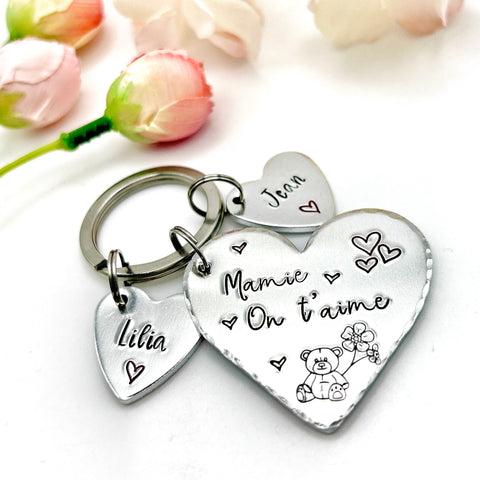 Porte Clé Mamie, Cadeau pour la Fête des Grand-Mères