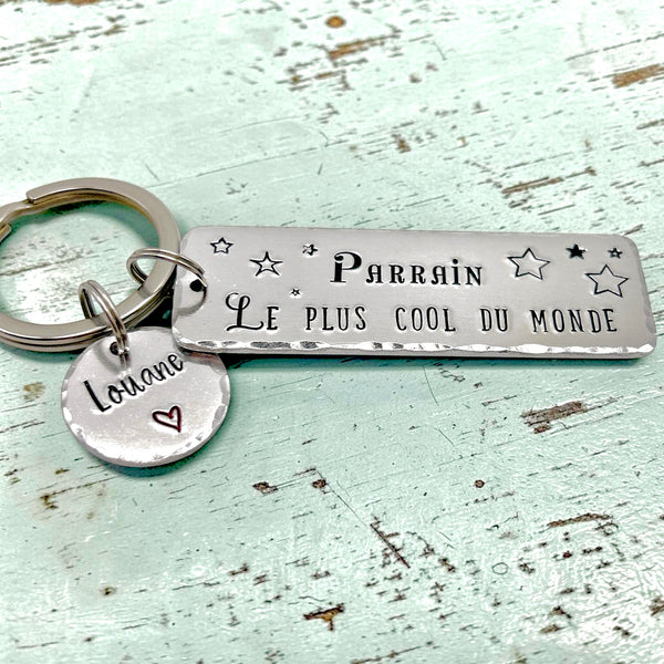 Porte Clé Parrain, Cadeau Parrain, Demande Parrain, Meilleur Parrain