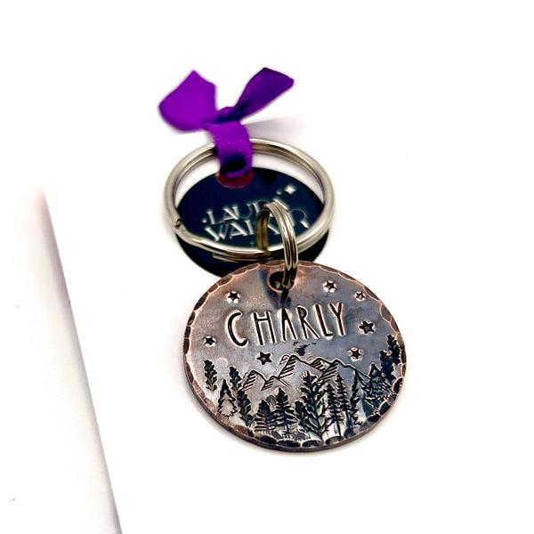 Personalized Copper Pet ID Tag, Pet ID Tags, Rustic Copper Dog Tag, Custom Dog ID Tag
