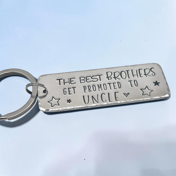 Gift New Uncle Keychain, Brother and Uncle Keyring