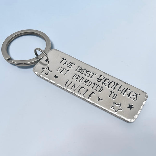 Gift New Uncle Keychain, Brother and Uncle Keyring