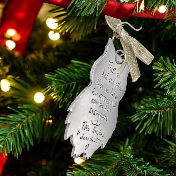 Custom Baby Ornament,  Baby's First Christmas, Owl Decoration