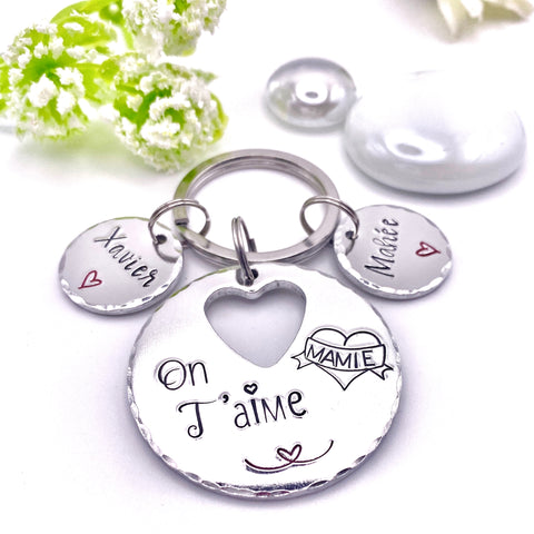 Porte Clé Mamie On T'aime