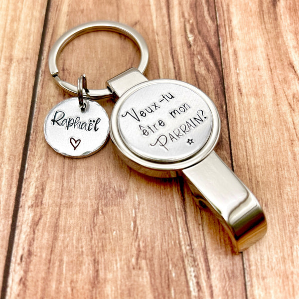 Décapsuler Personnalisé 'Veux-tu être mon Parrain?'