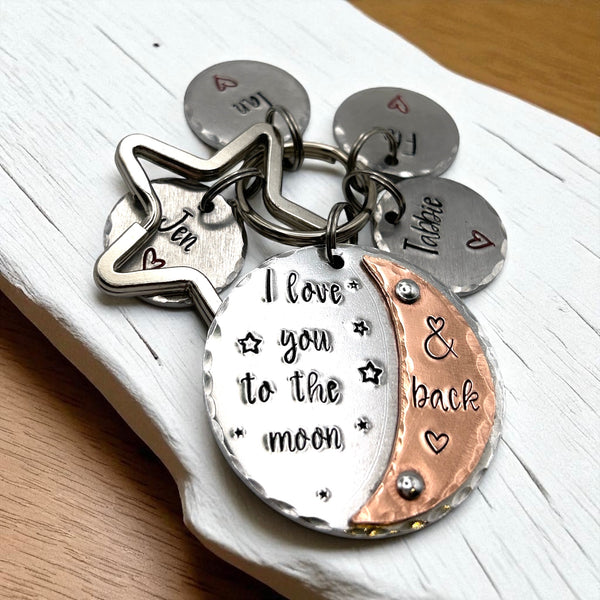 I Love You to the Moon &amp; Back Keychain