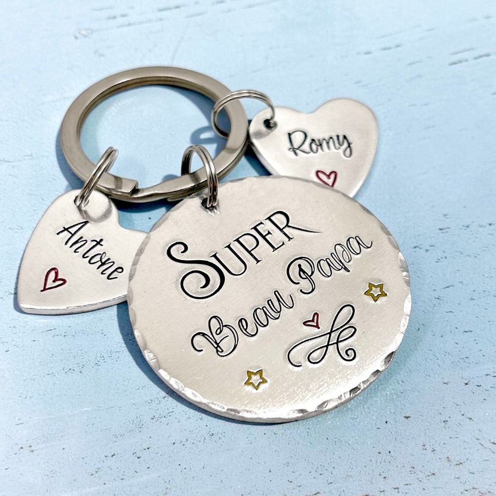 French Step Dad Keyring, Beau Papa Keyring