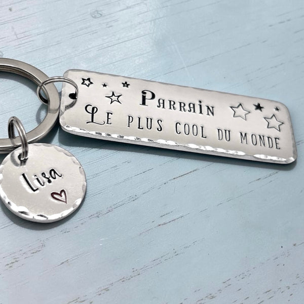 Porte Clé Parrain, Cadeau Parrain, Demande Parrain, Meilleur Parrain