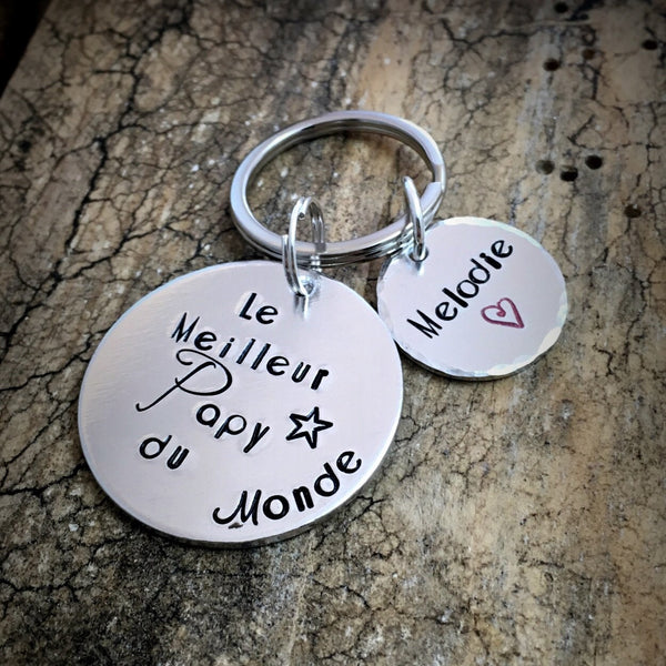 Cadeau Fête des Grands-Pères, Porte Clé Personnalisé Papy, Cadeau Fête des Papys