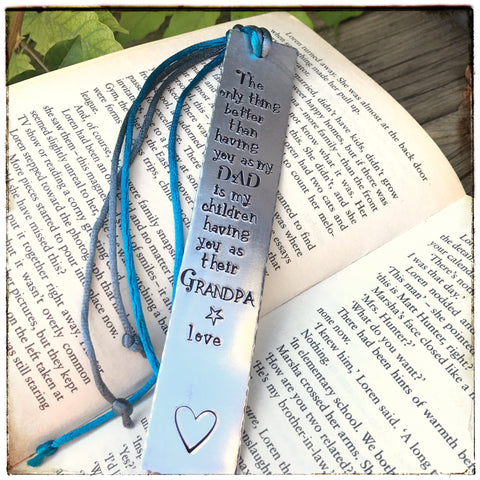 Marque Page Personnalisé, Cadeau Lecture, Signet Personnalisé, Cadeau Mère Père Papi Personnalisé 