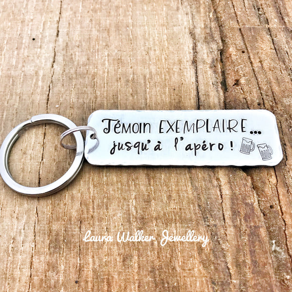 Demande Témoin, Cadeau Témoin, Porte Clé Témoin, Idée Témoin