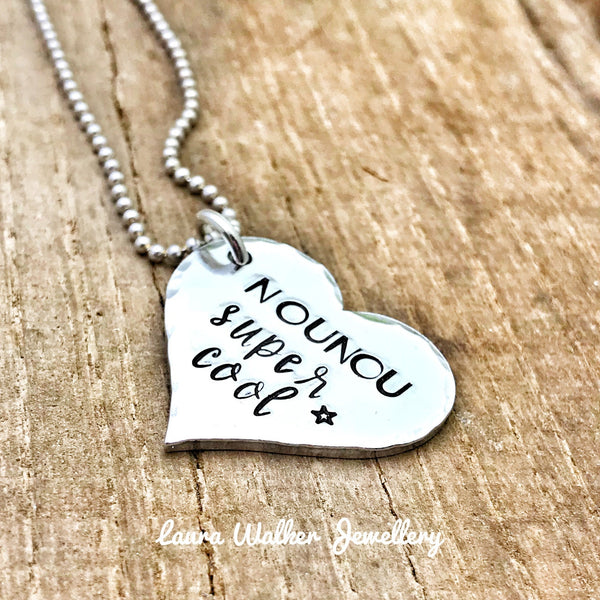Cadeau Nounou, Bijoux Nounou, Meilleure Nounou, Bracelet Jonc Nounou
