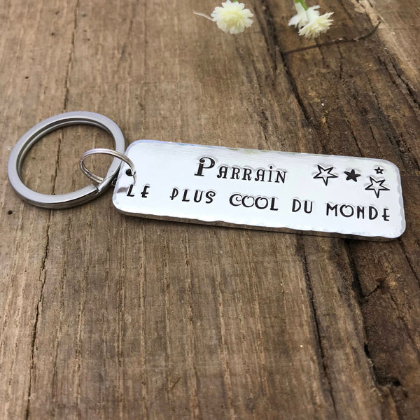 Porte Clé Parrain, Cadeau Parrain, Demande Parrain, Meilleur Parrain