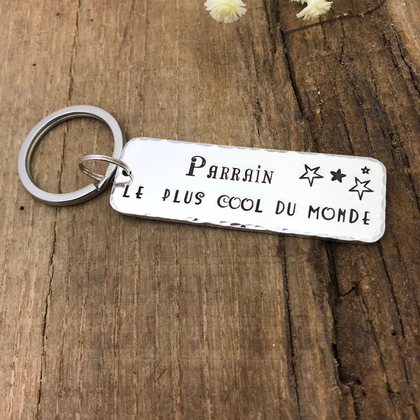 Porte Clé Parrain, Cadeau Parrain, Demande Parrain, Meilleur Parrain