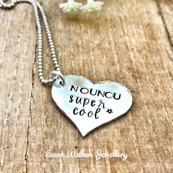 Cadeau Nounou, Bijoux Nounou, Meilleure Nounou, Bracelet Jonc Nounou