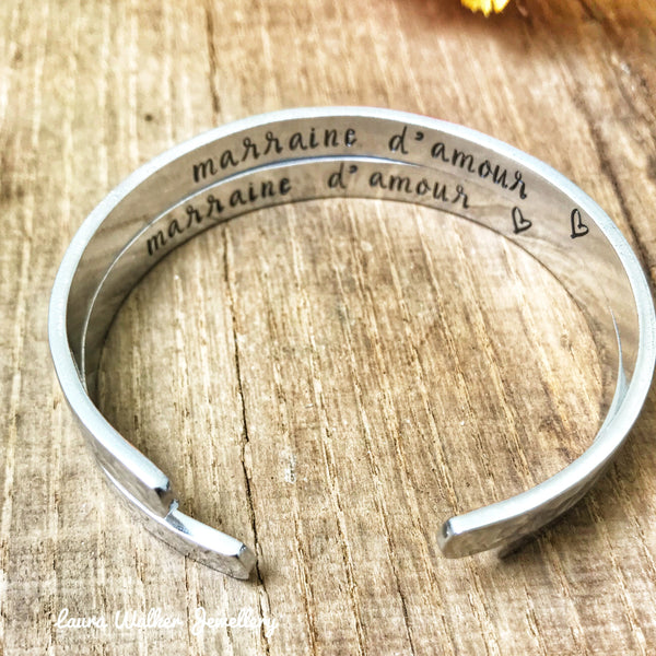 Cadeau pour une Marraine - Bracelet Marraine d'Amour - Cadeau pour une Baptême