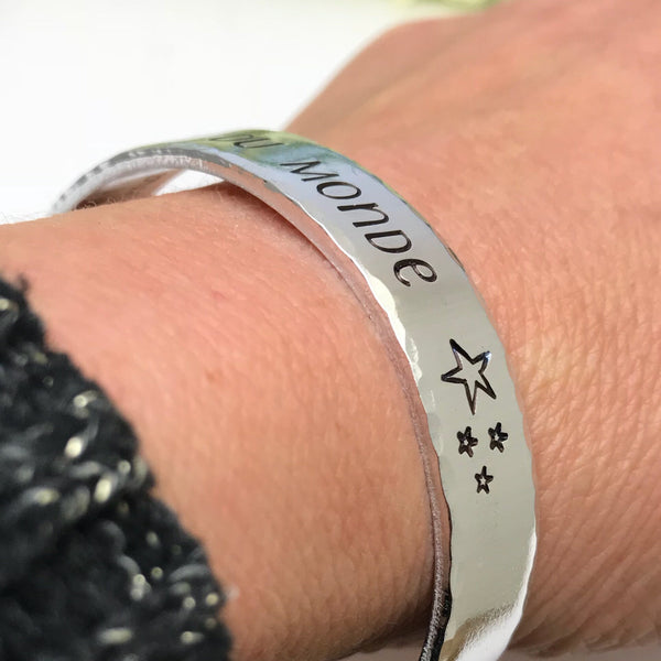 Bracelet Gravé ATSEM, Cadeau ATSEM, Bracelet Jonc ATSEM, Bijoux Enseignant