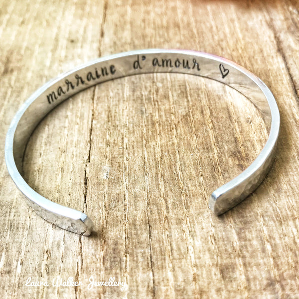 Cadeau pour une Marraine - Bracelet Marraine d'Amour - Cadeau pour une Baptême