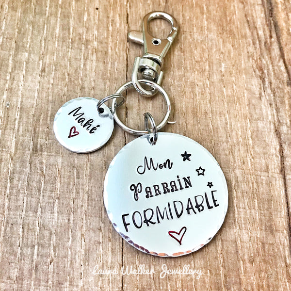 Cadeau Demande Parrain, Porte Clé Parrain, Veux-tu être mon Parrain?