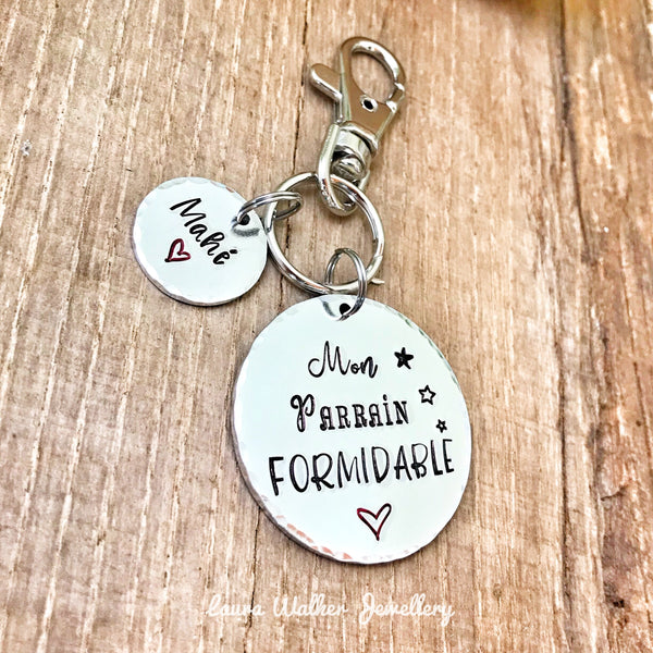 Cadeau Demande Parrain, Porte Clé Parrain, Veux-tu être mon Parrain?