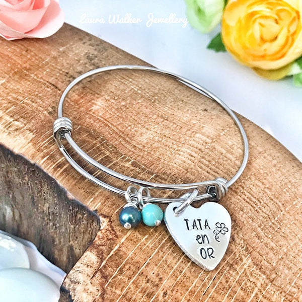 Idée Cadeau Tata, Bracelet Personnalisé Tata Tatie , Bijoux Tata Tatie, Tata en Or
