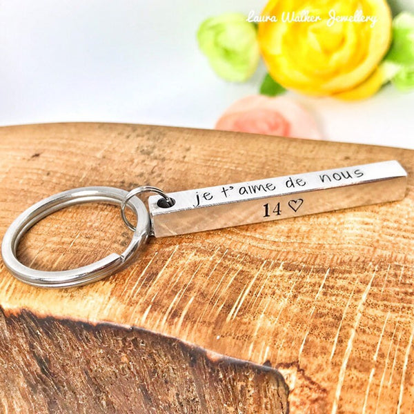 Porte Clé Couple - Cadeau Anniversaire Mariage - Idée Cadeau Noël